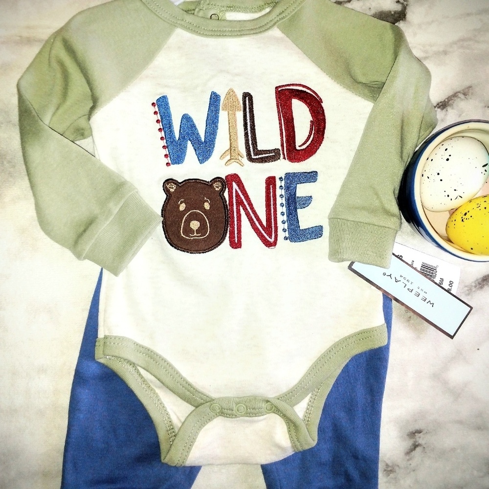 🤗🐻NWT Romper 🐻Set by WeePlay